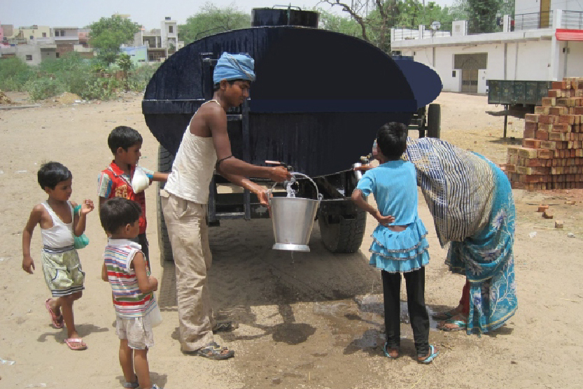 Water Distribution by Nandan Terry, India